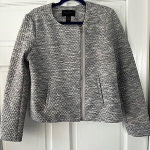 Ann Taylor Grey Quilted Jacket